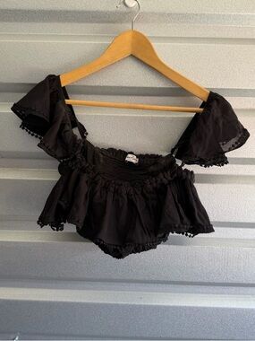 Charo Ruiz ruffled crop top